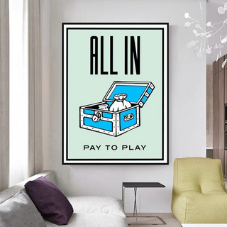 All in Pay to Play Classic Game: Monopoly Wall Art-Wall Posters