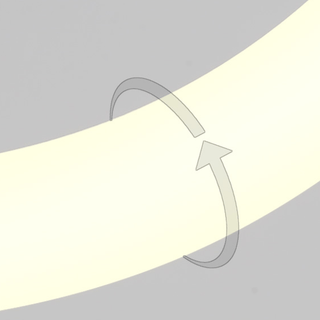 Aluminium Black Rings Long pendant lamp-