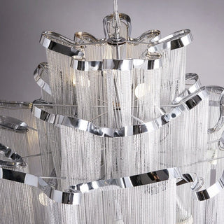 Aluminium Fringed Chandelier: Elegant and Timeless Design-Chandeliers