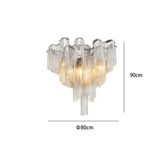 Aluminium Fringed Chandelier: Elegant and Timeless Design-Chandeliers