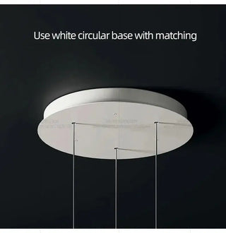 Aluminium Minimalist LED Staircase Chandelier – Cord Pendant Light-Staircase Chandeliers