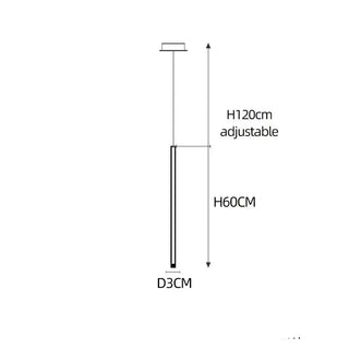 Aluminium Minimalist LED Staircase Chandelier – Cord Pendant Light-Staircase Chandeliers