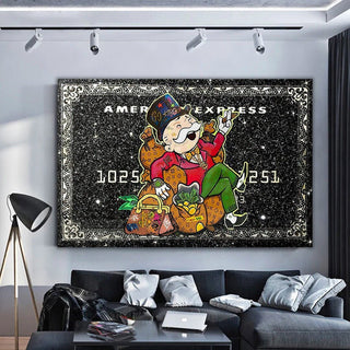 American Express American Express: Mr Monopoly Canvas Wall Art-Canvas Wall Art