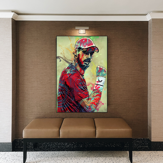 Andy Murray Tennis Legend Sports Canvas Wall Art-Tennis Wall Art