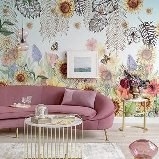 Artistic Leaf Wallpaper for Home Wall Decor-Flower & Leaf Wallpaper