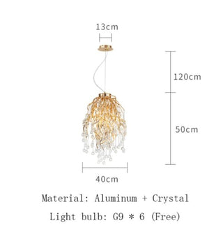 Artpad Rectangular Crystal Chandelier-Kitchen Island