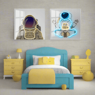 Astronaut 3D Neon Wall Art – Bold & Customizable Space-Inspired Design-LED Wall Art