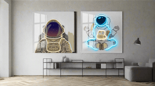 Astronaut 3D Neon Wall Art – Bold & Customizable Space-Inspired Design-LED Wall Art