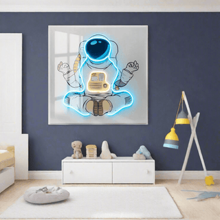 Astronaut 3D Neon Wall Art – Bold & Customizable Space-Inspired Design-LED Wall Art