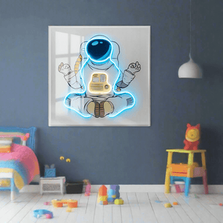 Astronaut 3D Neon Wall Art – Bold & Customizable Space-Inspired Design-LED Wall Art