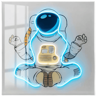 Astronaut 3D Neon Wall Art – Bold & Customizable Space-Inspired Design-LED Wall Art