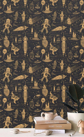 Astronaut Theme Wallpaper Mural-Kids Room Wallpaper