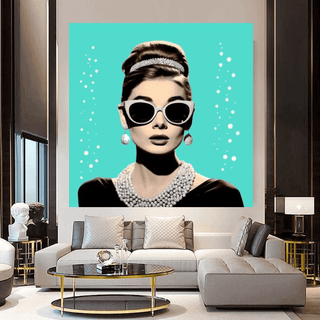 Audrey Hepburn Canvas Wall Art - Elegant Home Decor Perfect for Any Room Dcor-Audrey Art