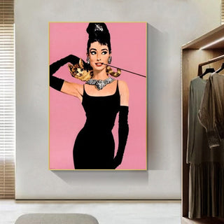 Audrey Hepburn Canvas Wall Art: Elegant & Timeless-Audrey Art