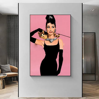 Audrey Hepburn Canvas Wall Art: Elegant & Timeless-Audrey Art