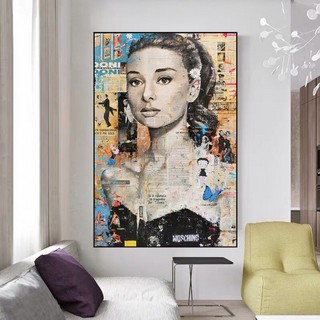 Audrey Hepburn Canvas Wall Art: Elevate Your Space-Audrey Art