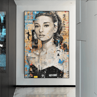 Audrey Hepburn Canvas Wall Art: Elevate Your Space-Audrey Art