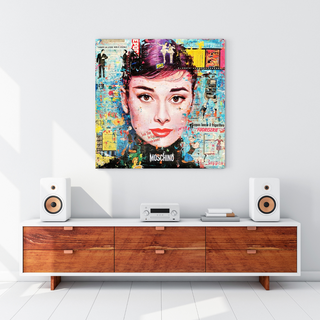 Audrey Hepburn Canvas Wall Art: Exquisite Home Décor-Audrey Art