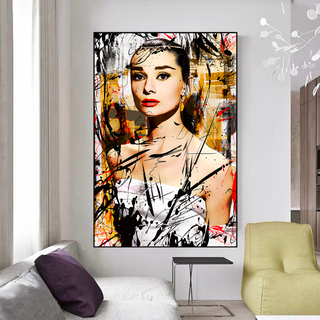 Audrey Hepburn Canvas Wall Art: Exquisite Style and Elegance-Audrey Art
