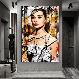 Audrey Hepburn Canvas Wall Art: Exquisite Style and Elegance-Audrey Art