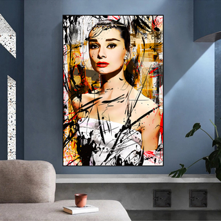 Audrey Hepburn Canvas Wall Art: Exquisite Style and Elegance-Audrey Art