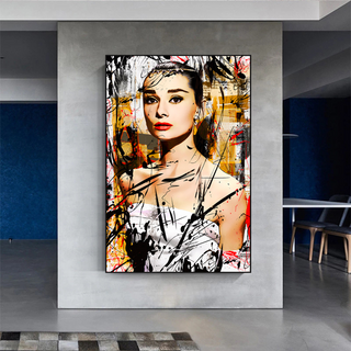 Audrey Hepburn Canvas Wall Art: Exquisite Style and Elegance-Audrey Art