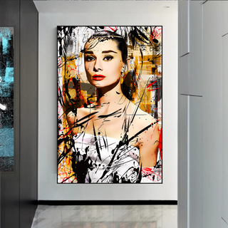 Audrey Hepburn Canvas Wall Art: Exquisite Style and Elegance-Audrey Art