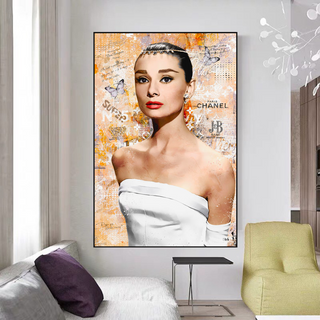 Audrey Hepburn Canvas Wall Art - Exquisite & Timeless-Audrey Art
