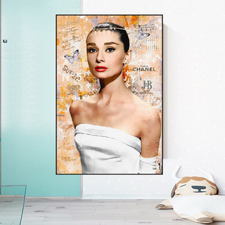 Audrey Hepburn Canvas Wall Art - Exquisite & Timeless-Audrey Art