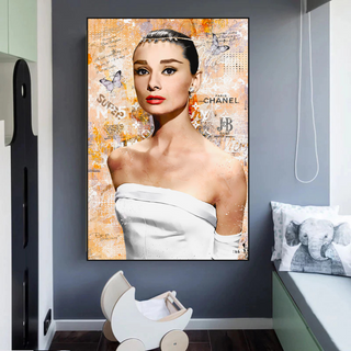 Audrey Hepburn Canvas Wall Art - Exquisite & Timeless-Audrey Art