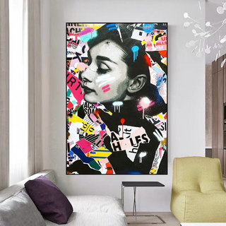 Audrey Hepburn Canvas Wall Art: Timeless Elegance-Audrey Art
