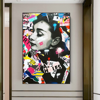 Audrey Hepburn Canvas Wall Art: Timeless Elegance-Audrey Art
