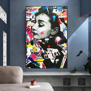 Audrey Hepburn Canvas Wall Art: Timeless Elegance-Audrey Art