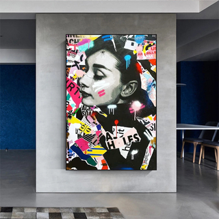 Audrey Hepburn Canvas Wall Art: Timeless Elegance-Audrey Art