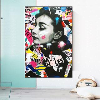 Audrey Hepburn Canvas Wall Art: Timeless Elegance-Audrey Art