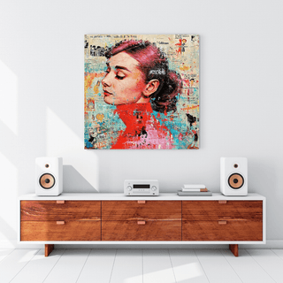 Audrey Hepburn Canvas Wall Art: Unique and Captivating-Audrey Art