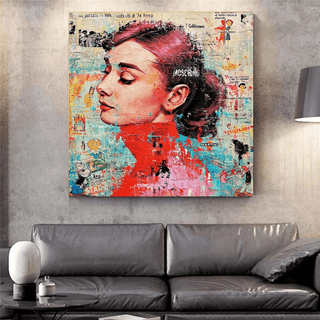 Audrey Hepburn Canvas Wall Art: Unique and Captivating-Audrey Art