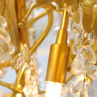 Autumn Leaves Fall Crystal Chandelier Lighting-Staircase Chandeliers