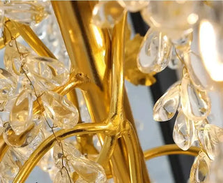 Autumn Leaves Fall Crystal Chandelier Lighting-Staircase Chandeliers