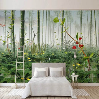Bamboo Trees Wallpaper Mural - Stunning Nature Decor-Trees Wallpaper