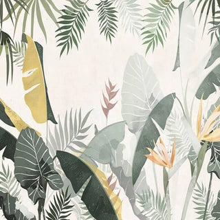 Jungle Comfort Wallpaper Mural-Flower & Leaf Wallpaper