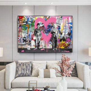 Banksy Artwork Love Is Answer Canvas Wall Art-Wall Posters