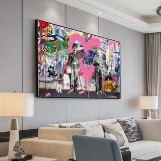 Banksy Artwork Love Is Answer Canvas Wall Art-Wall Posters