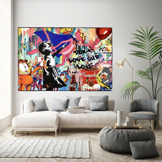 Banksy Don't Loose your Love Canvas Wall Art-Wall Posters
