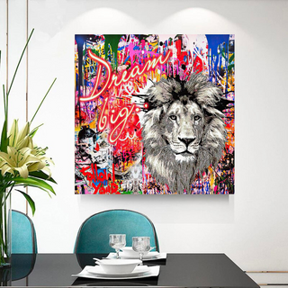 Banksy Dream Big Dreams Canvas Wall Art-Wall Posters