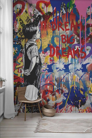 Banksy Dream Big Dreams Wallpaper-Premium Wallpapers