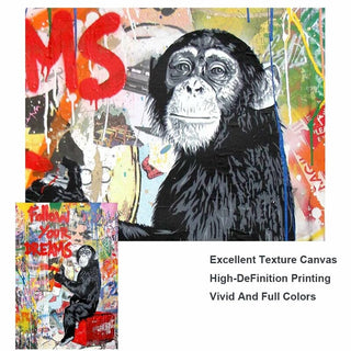 Banksy Follow Your Dreams Canvas Wall Art-Wall Posters