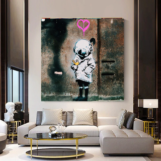 Banksy Follow your Dreams Canvas Wall Art-Wall Posters