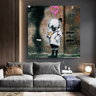 Banksy Follow your Dreams Canvas Wall Art-Wall Posters