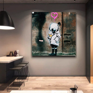 Banksy Follow your Dreams Canvas Wall Art-Wall Posters